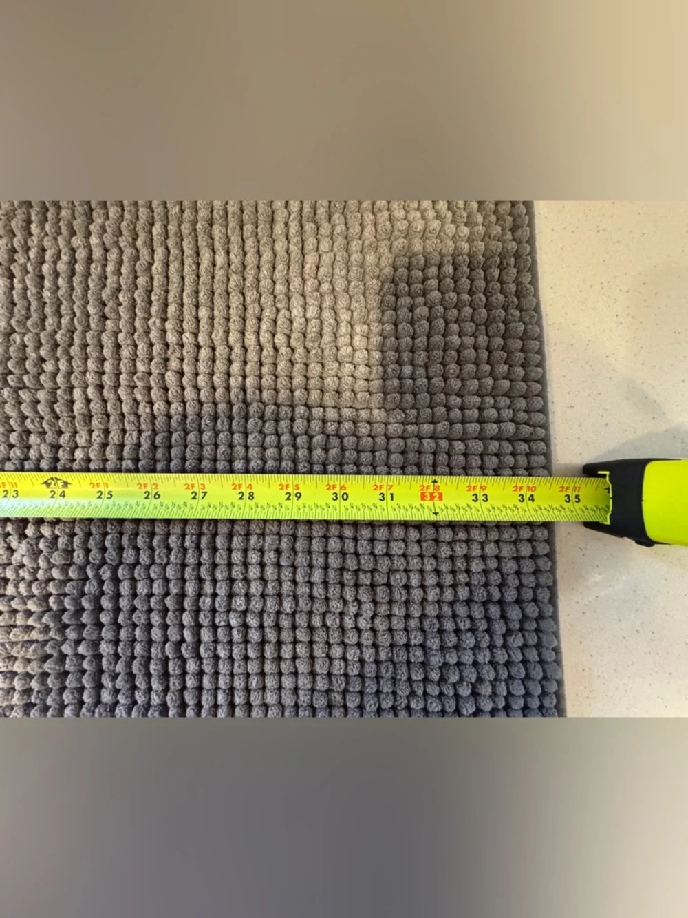 IKEA- Plush Textured Gray Bath Mat